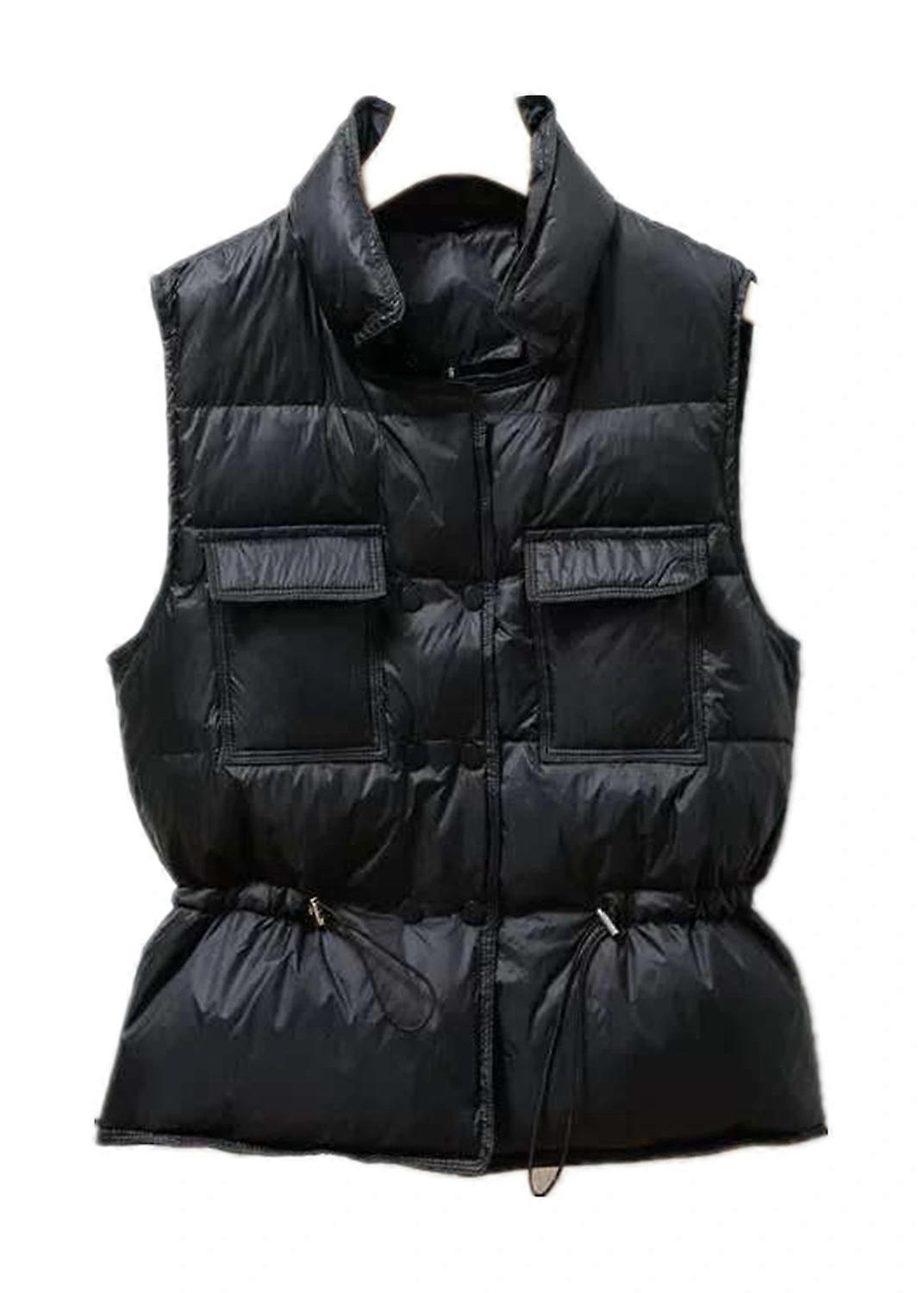 Women's Black Down Vest