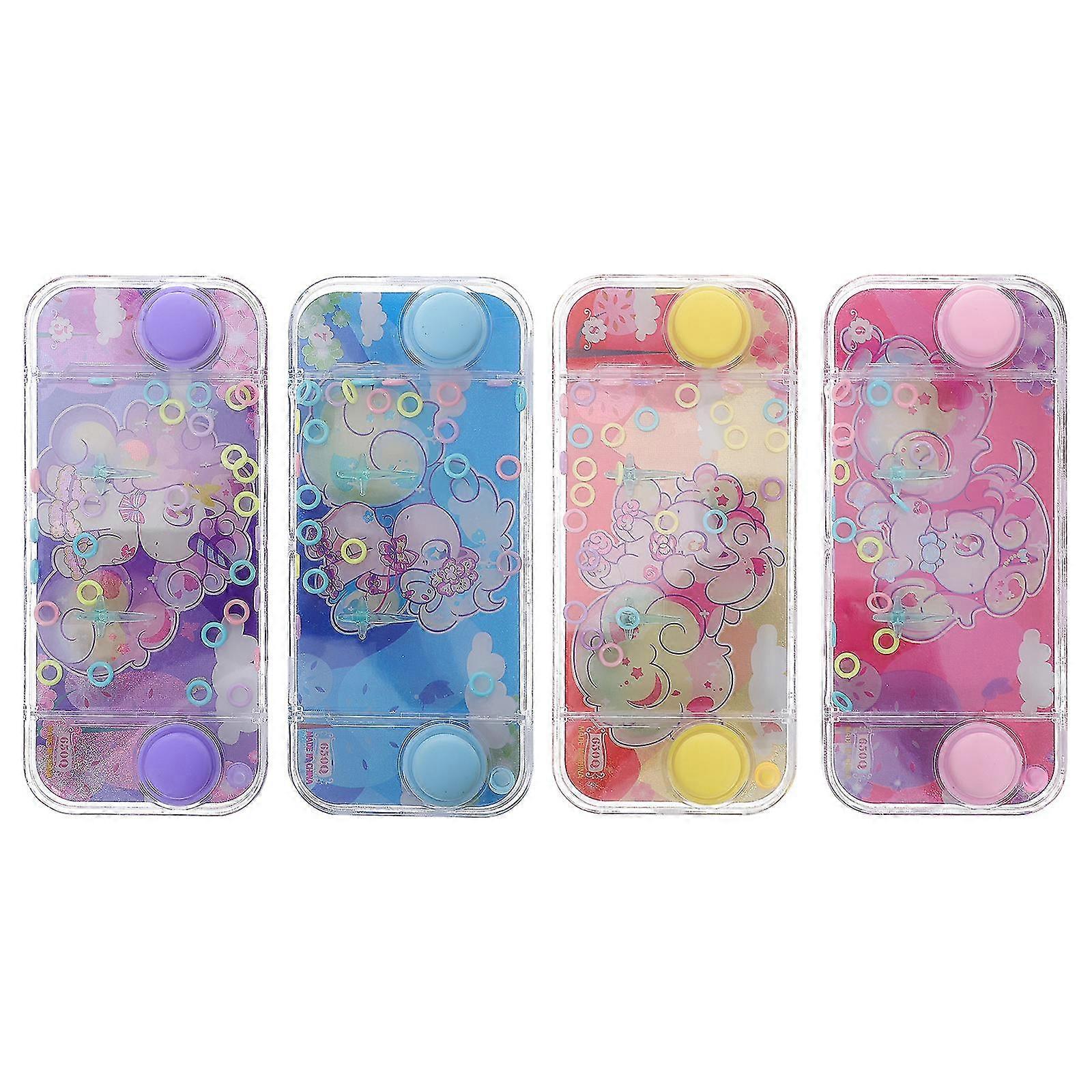 4 قطع ألعاب مائية محمولة حلقة مائية ألعاب دائرية إرم لعبة ألعاب أطفال حزب تفضل