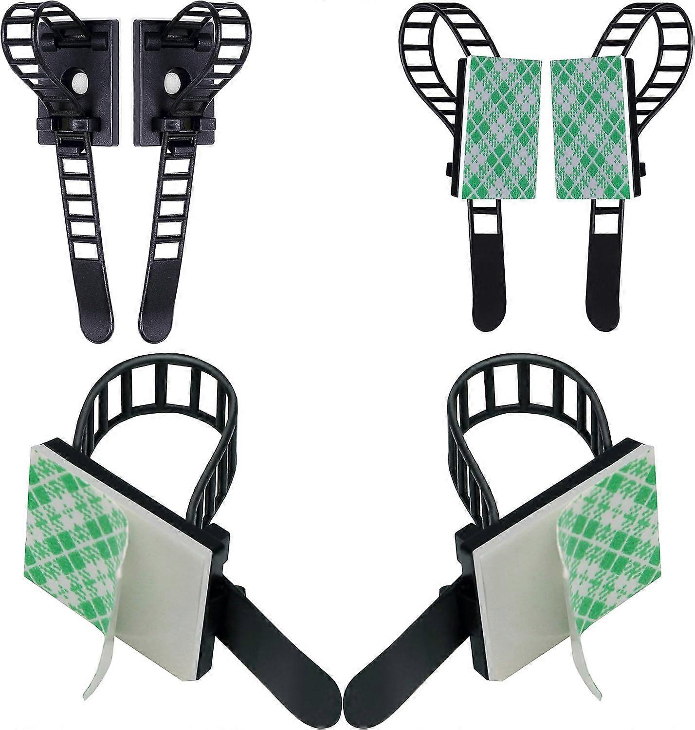 60 Pieces Cable Clips, Cable Ties Adhesive Cable Clips Adjustable Nylon Ties