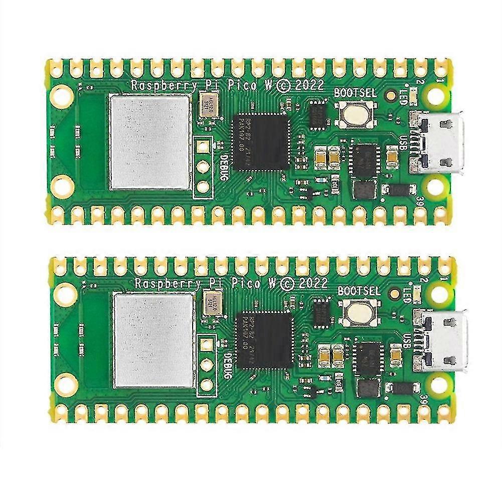 2pcs For Pico W Wireless Wifi Module Dual-core Arm Mo+ Rp2040 Microcontroller Development Board