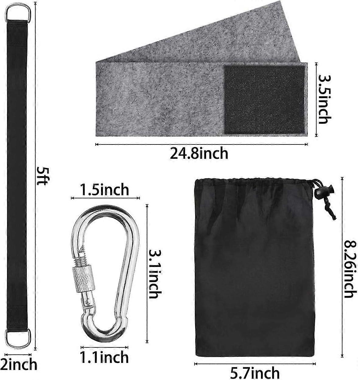 Igolfluck Tree Swing Straps Hanging Kit 3FT/8FT/15FT/20FT/25FT, Extra Long Tree Swing Straps Holds 5500 Lbs With Lock Carabiners & Tree Protectors, Safer For All Swing & Hammock (25FT