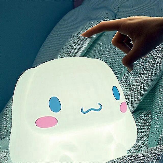Jdd Power 2026 Cinnamoroll Night Light Dormitory Bedroom Big Ear Dog Silicone Sleep Pat Light Eye Protection Soft Lights Table Lamp Cinnamoroll