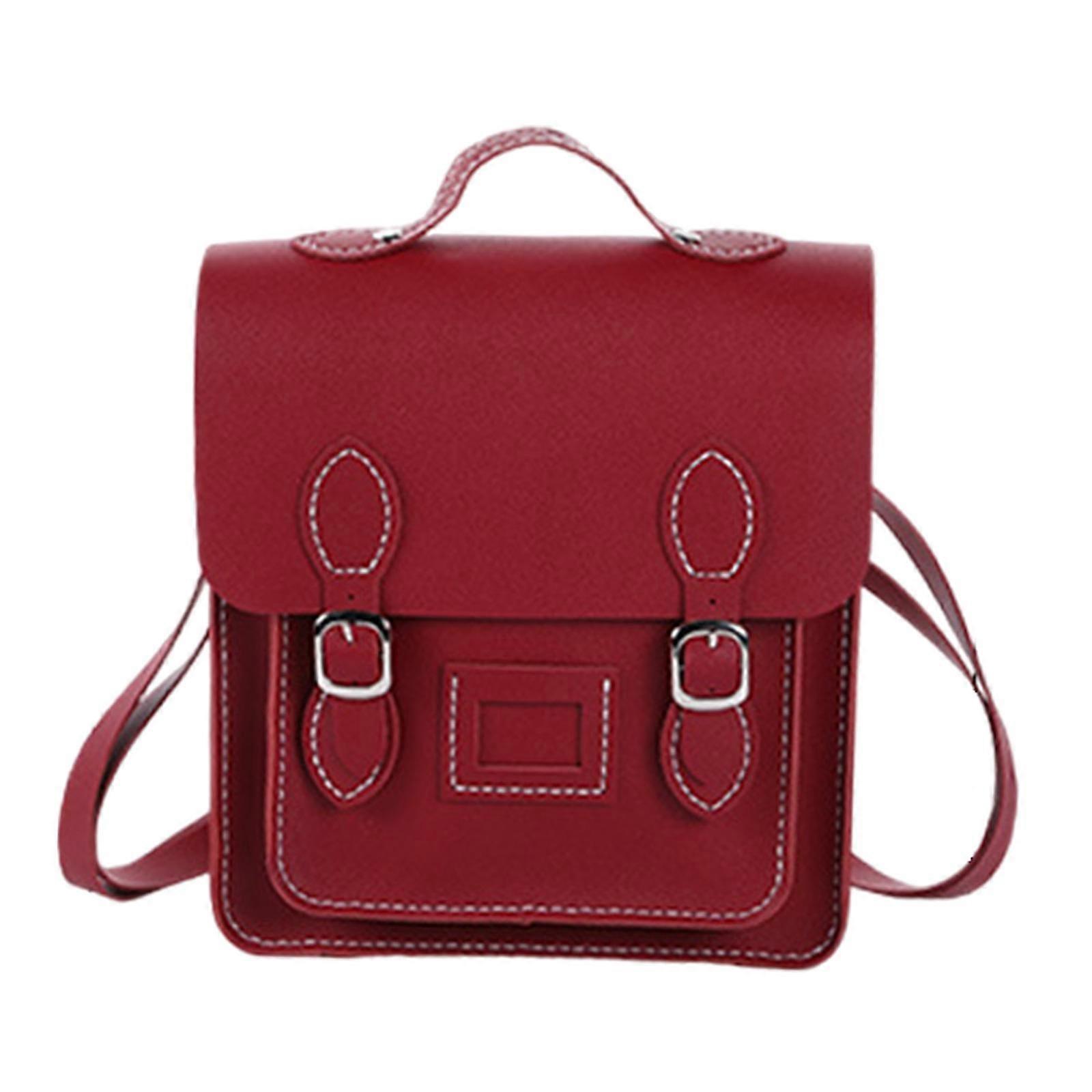 DIY Ręcznie robione zestawy do szycia Podwójny plecak dla początkujących Prezenty dla przyjaciół czerwony