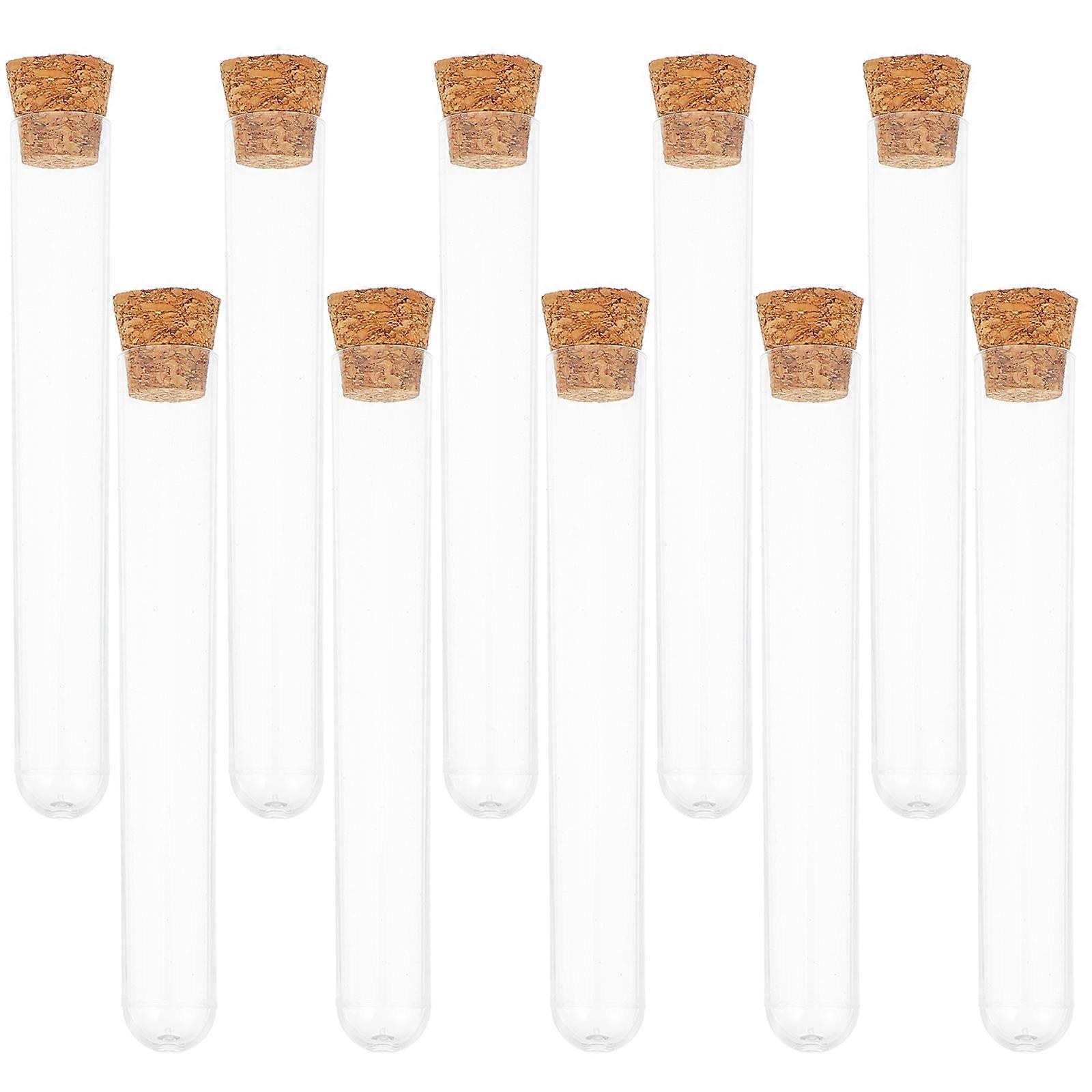 30pcs Transparent Storage Test Tubes Multi-functional Test Tubes with Cork