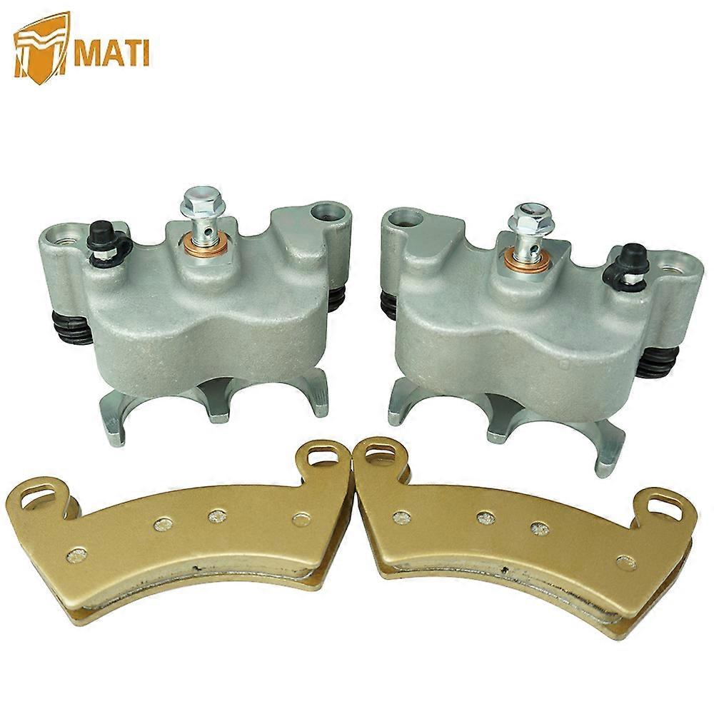 Left Right Front Brake Caliper with Pads for Polaris MVRS 700 800 Ranger 500 570 700 XP GEM EM1400 LSV Ranger EV CREW 1912123