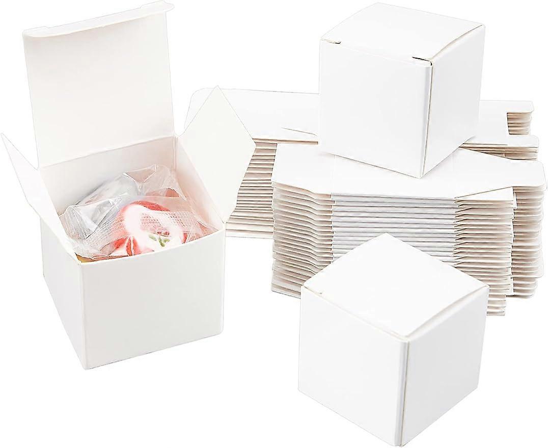 Kraft Paper Box Mini White Paper Gift Packaging Box with Lid Soap Box