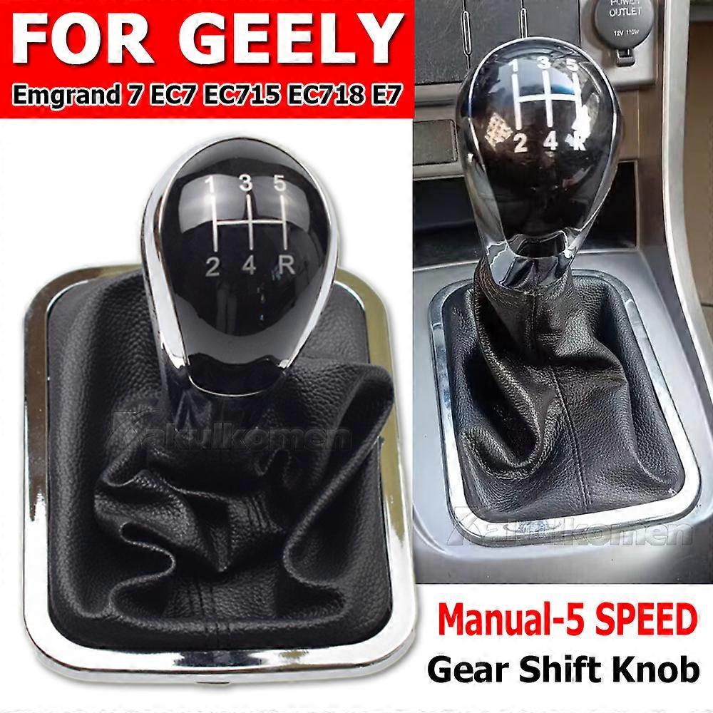 Car Gear Shift Knob For Geely Emgrand 7 EC7 EC715 EC718 E7 Gearbox handle gear lever knob Shifter Lever Gaiter Boot Cover