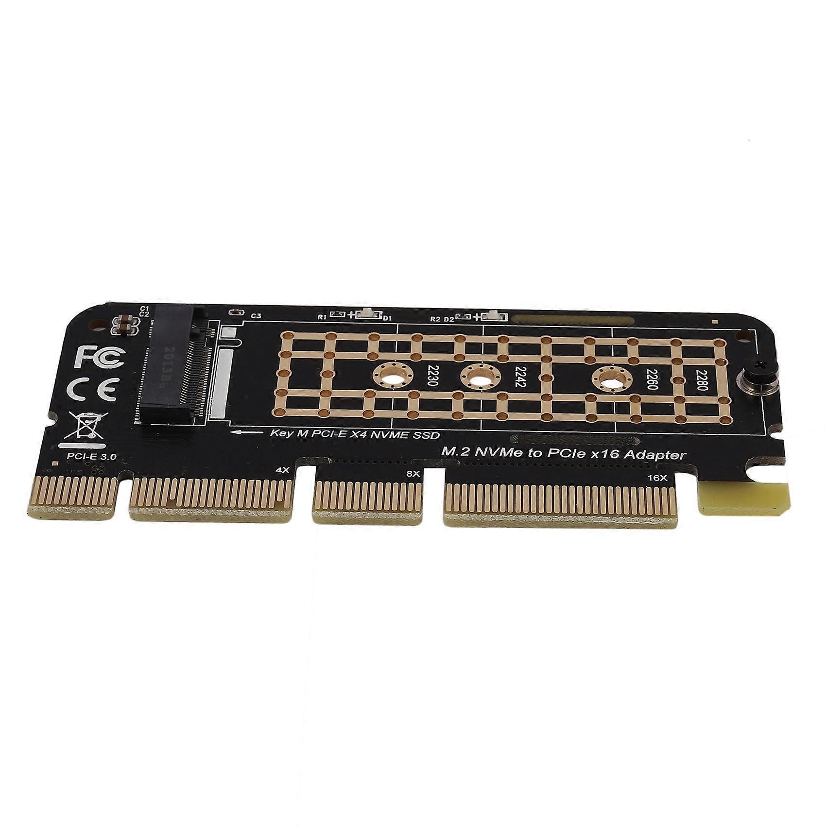 M.2 NVMe SSD To PCI-E X16 Converter Card NGFF M-Key M.2 PCIe PCI- X4/X8/X16 HDD Hard Drive Solid St