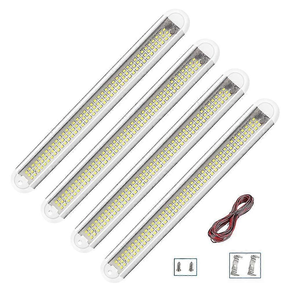 4pcs 12v 120 Led Car Light Bar Van Interior Light Kit