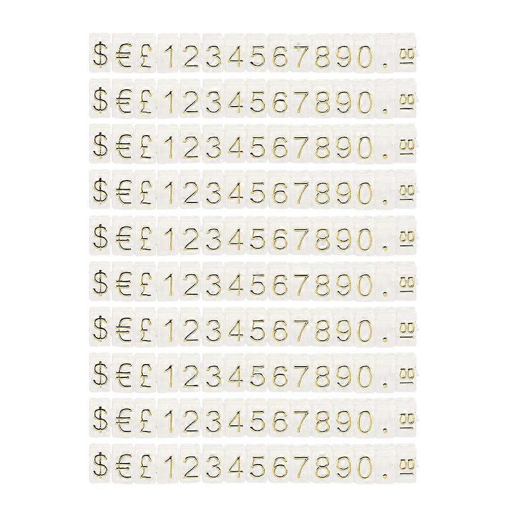 10 Strings Price Tag Cube Adjustable Assembly Pricing Counter Display Stand Label