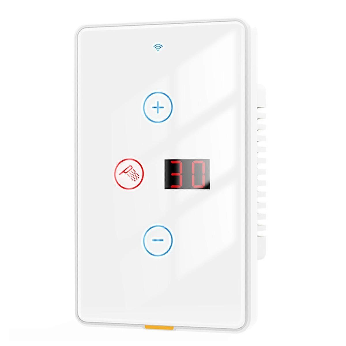 Tuya Smart WiFi Water Heater Switch Touch Wall Panel 20A Control Work Smart Home for Alexa Home A