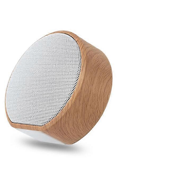 Wood grain wireless bluetooth speaker portable TF card audio