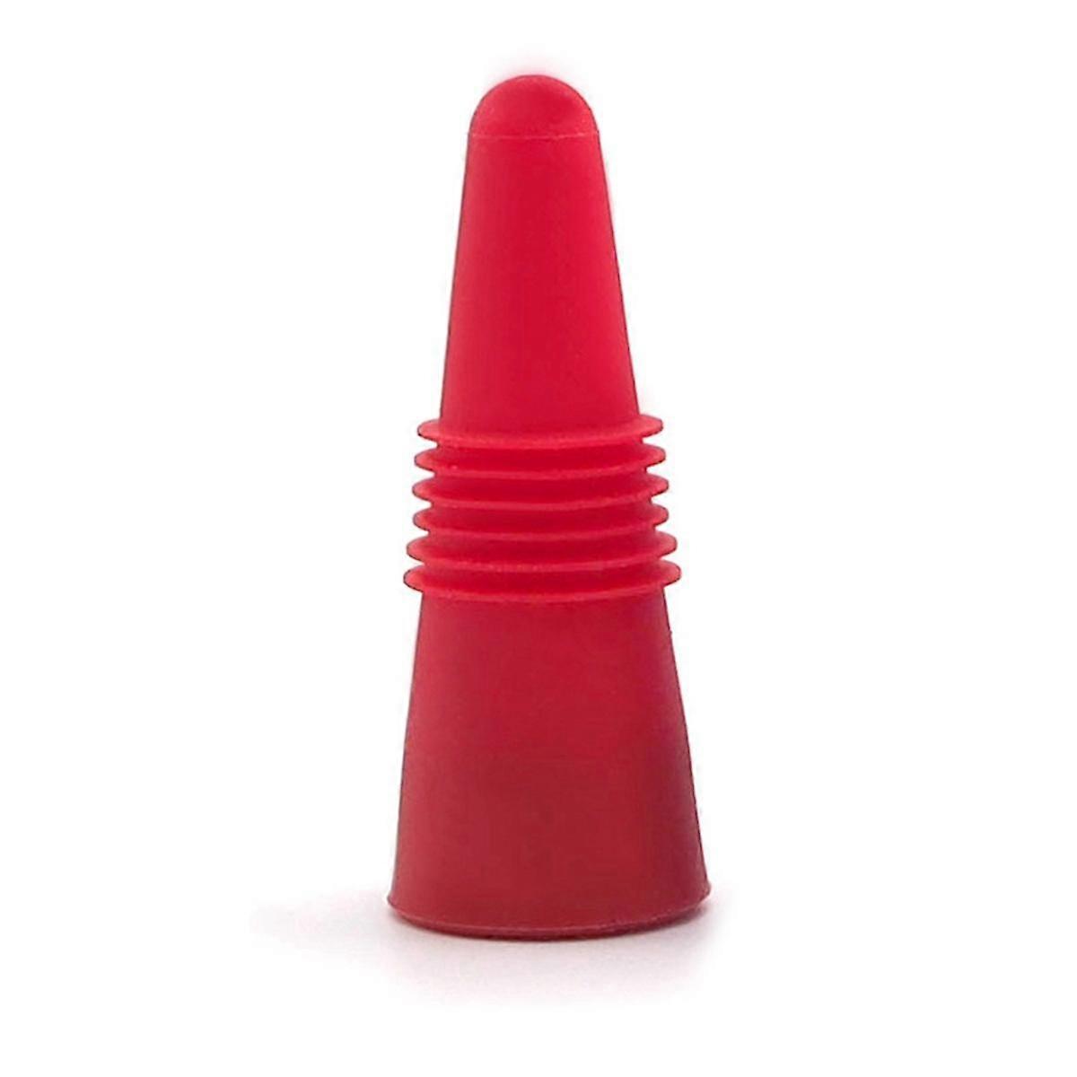 Wine Stoppers for Wine Bottles, Silicone Wine Stopper and Beverage Bottle Stoppers Red