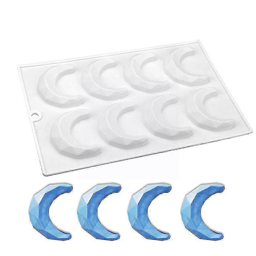 Moon Shape Καλούπι Σιλικόνης Diy Fondant Καλούπι κέικ Gummy Σοκολάτα Μούχλα Συσκευή ψησίματος Z3v3 -aya