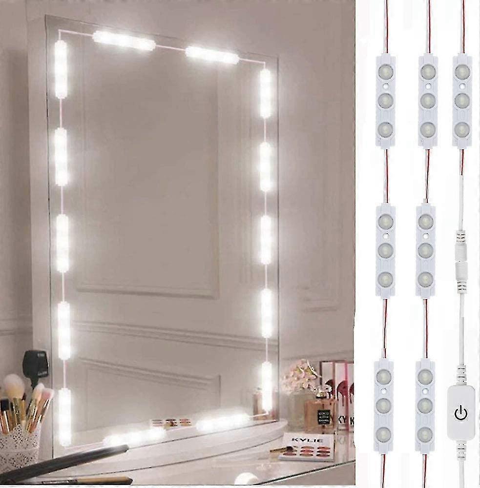 Led Vanity Mirror Lights, 10ft Ultra Bright White Led, Dimmable Touch Control Lights Strip, Mirror Not Included