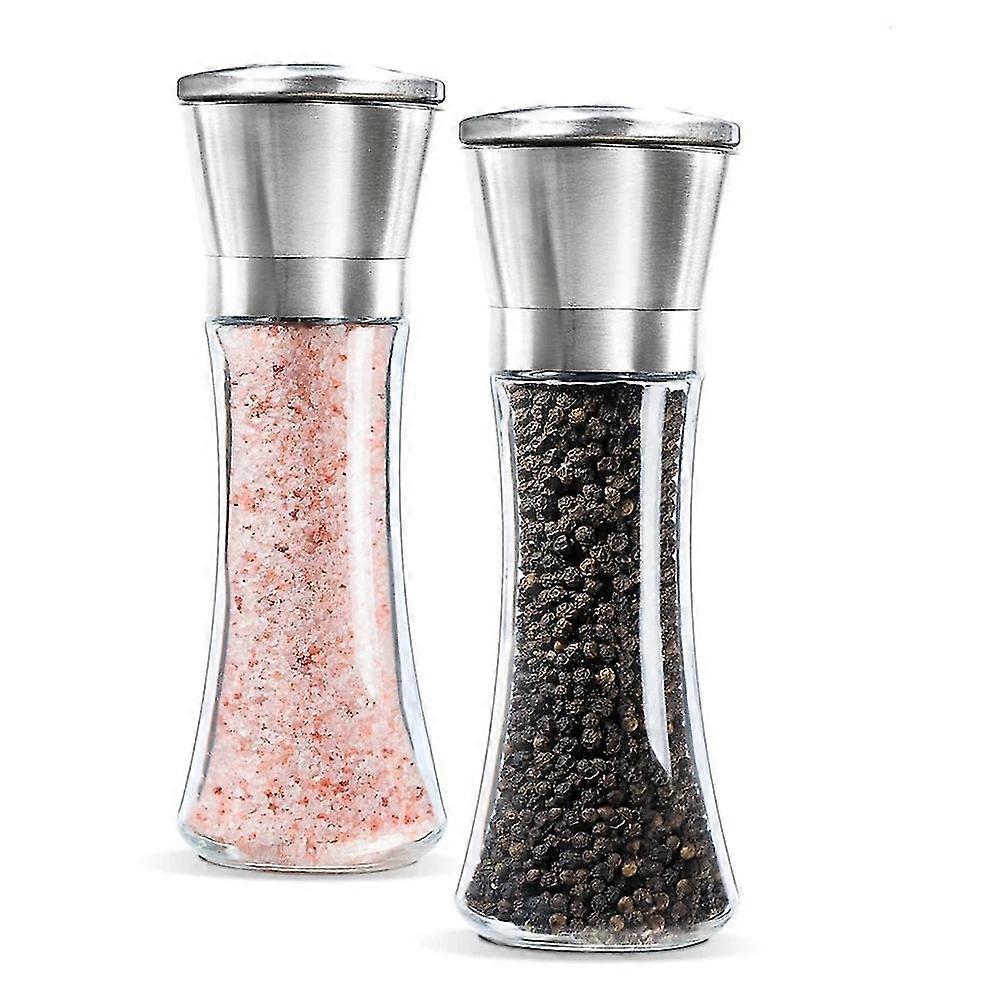 Salt And Pepper Grinder Set, Salt And Pepper Shakers With Adjustable Coarseness