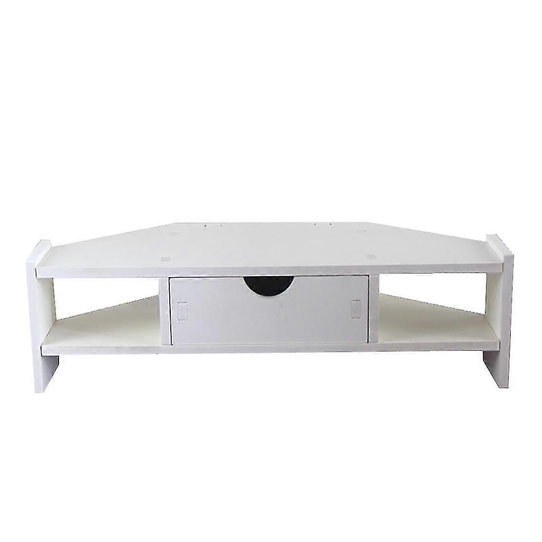Computer Monitor Elevated Rack For Desktop Laptop Printer Desk Surface Storage Keyboard Organizer S