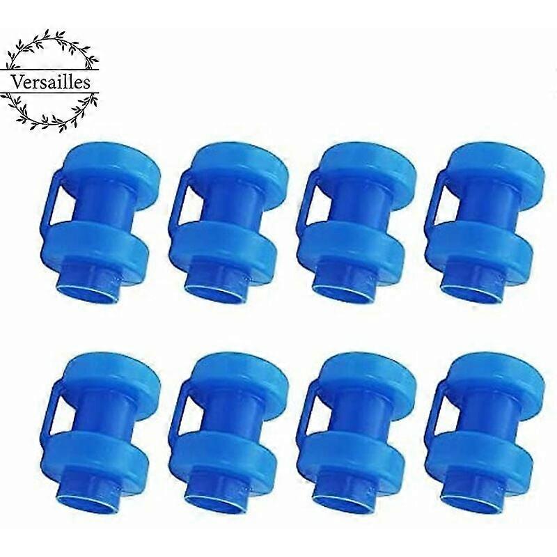 8 Pieces Trampoline End Caps Net Rod End Caps, 25mm Diameter Trampoline Replacement Parts for Trampoline Net Rods (Blue)