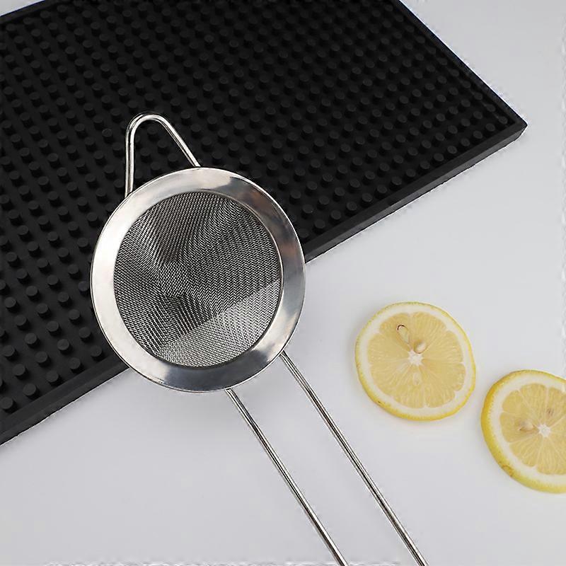 Two 8cm diameter stainless steel strainer strainer colander