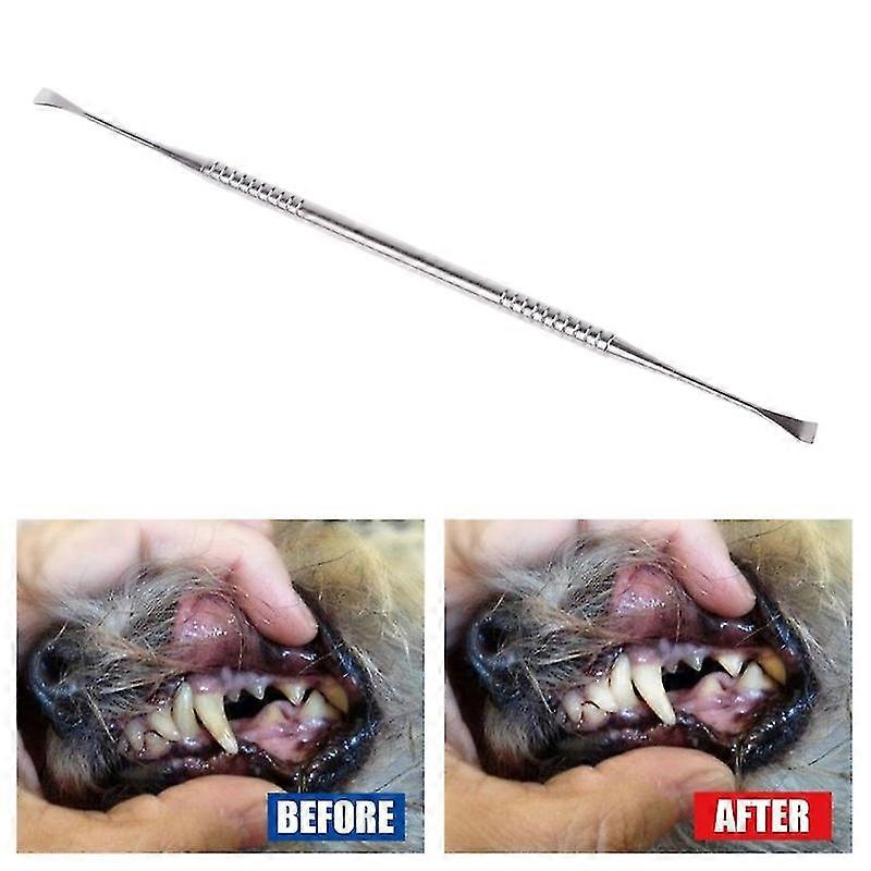 Pet Teeth Cleaning Tools 7 Inch Double For Head Tarter & Plaque Remover Tool