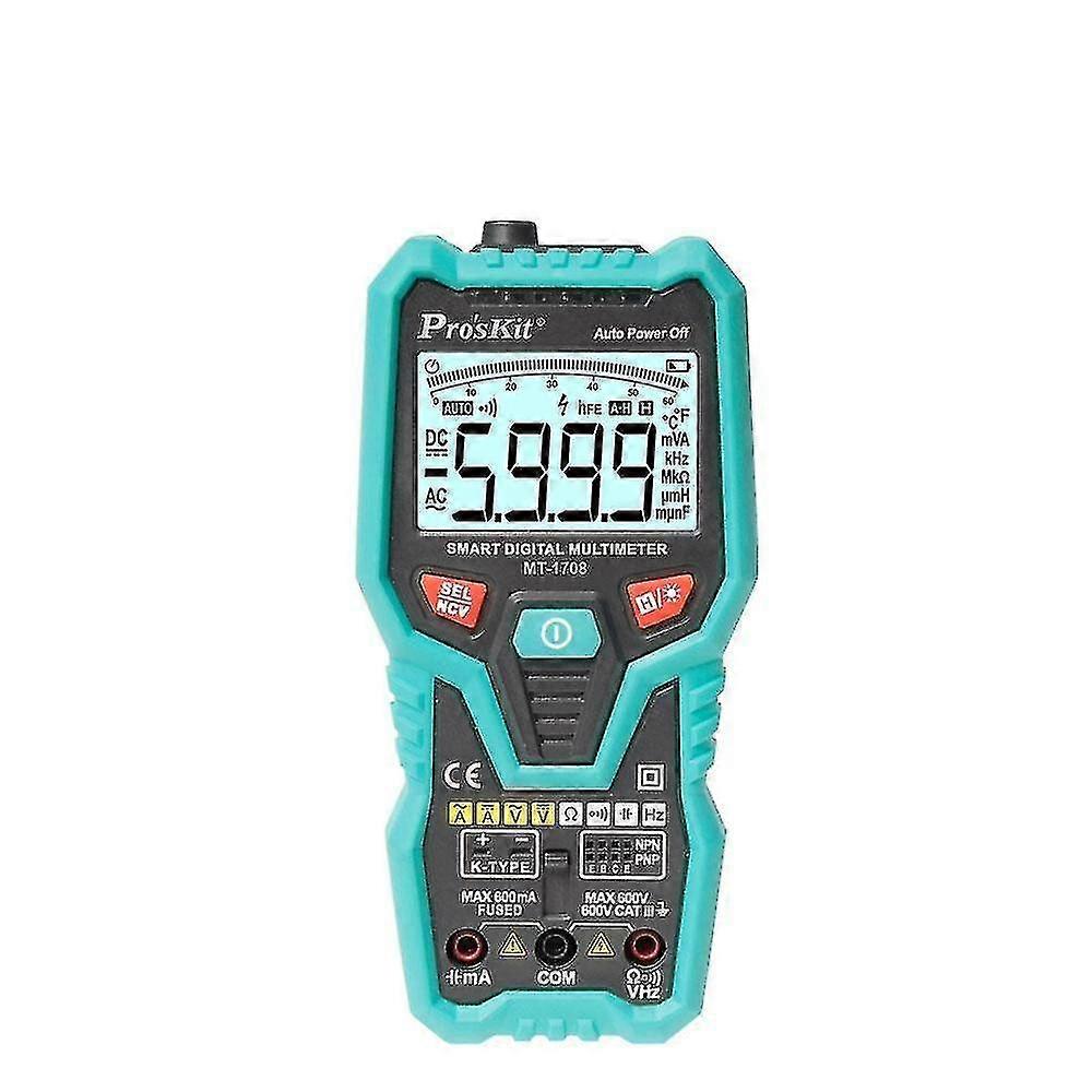 Pro'skit mt-1708 multimeter 35/6 fully automatic smart short circuit proof high precision true rms a