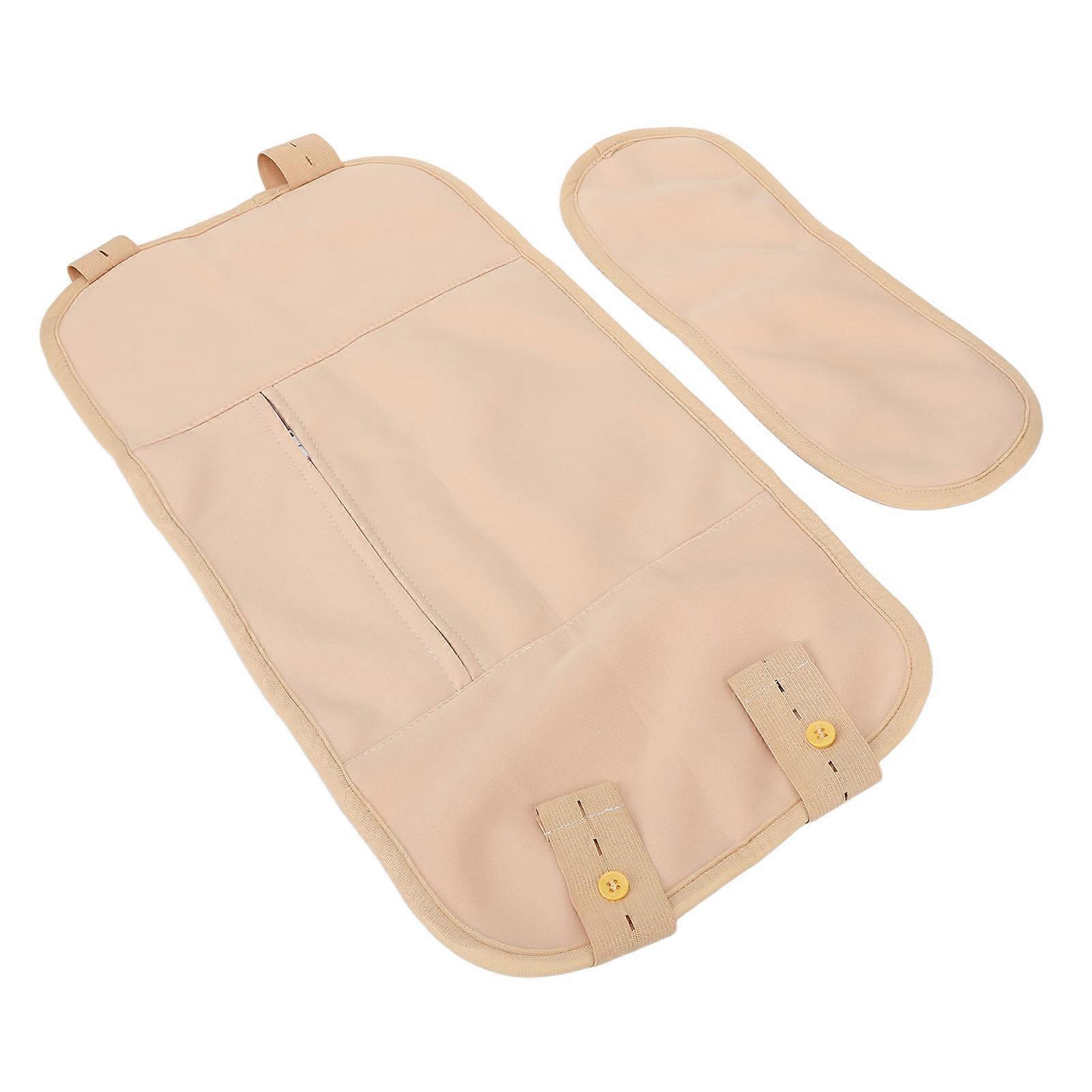 Castor Oil Pack Kit Reusable Soft Adjustable Castor Oil Neck Waist Wrap for Insomnia Liver Detoxification