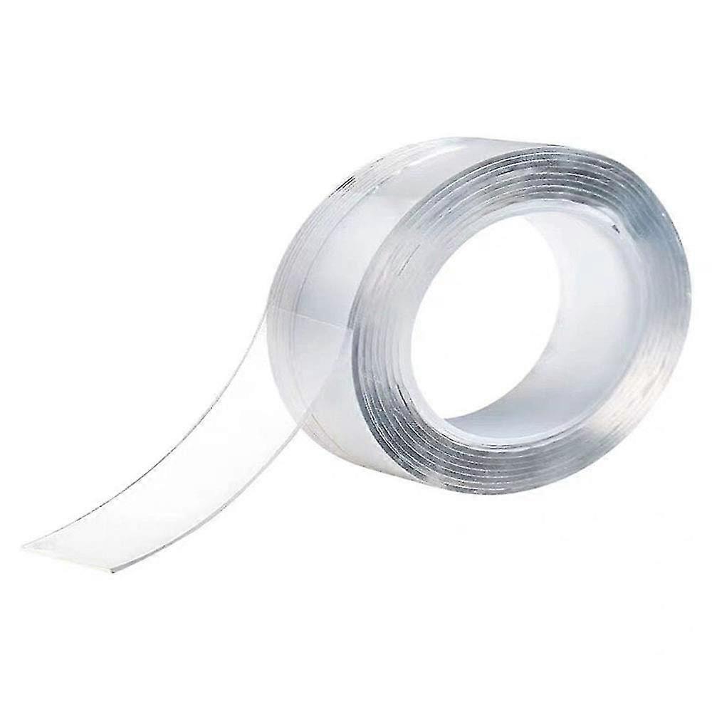 Double Face Nano Gel Grip Avec Adhésif Réutilisable Nano Tape Salon Mural Accessoires Ruban 1m (clair) (1pcs)