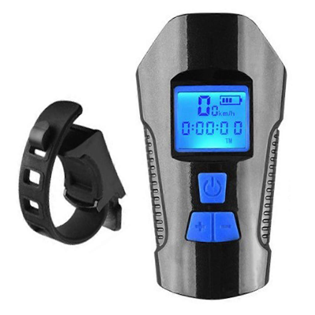 Bicycle Headlight LED Rechargeable Bike Light w/ Horn Deluxe Edition Blue