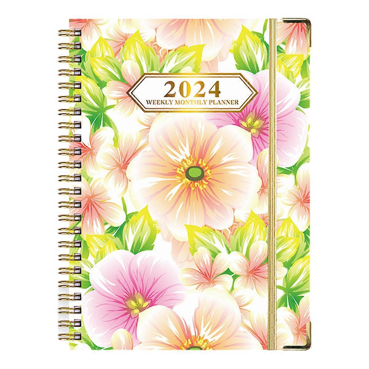 2024 Planner - Planner/Calendar 2024, Jan 2024 - Dec 2024, 2024 Planner Weekly and Monthly with Tabs, 21.7 x 15.8cm
