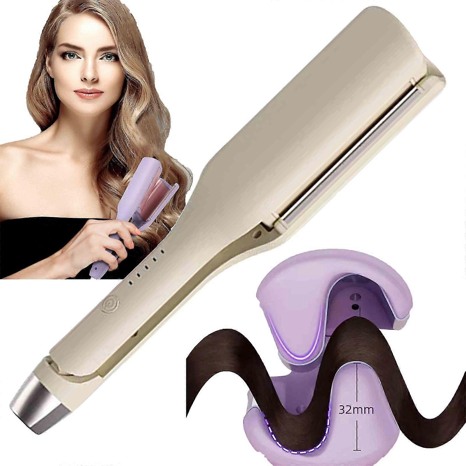 French Wave Curling Iron Rommantic French Eggs Roll Curling Iron French Eggs Roll Curling Iron V-shape Ceramic Bigwaves Hair Crimper