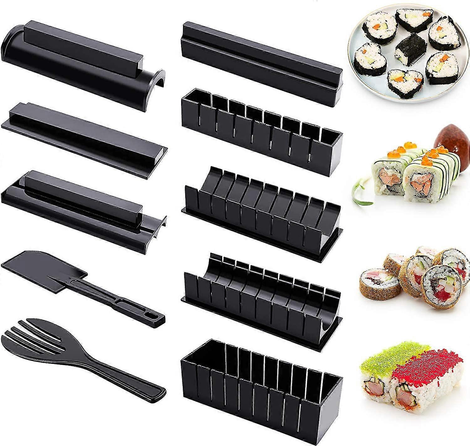 Sushi Making Kit For Beginners 10 Pieces Plastic Sushi Maker Tool