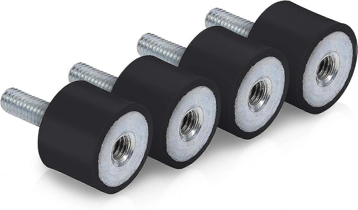 M8 M6 Anti-Vibration Isolator, 4pcs Rubber Vibration Isolation Mounts Shock Absorber Silentblock Car Boat Bobbins(VD20*15 M6*18)