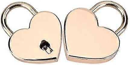Padlock With Key, 2 Heart Skull Padlocks (rose Gold)