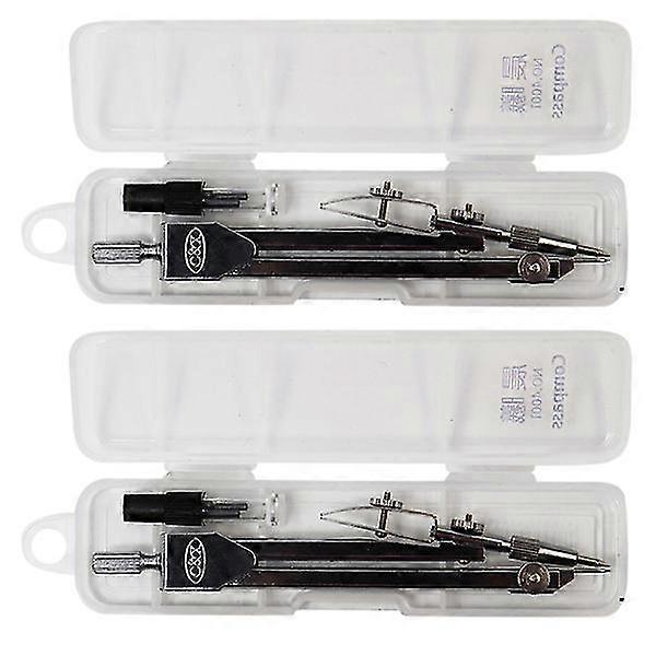 2pcs Compass Drawing Tools Drawing Compasses Compass For Students School Supplies