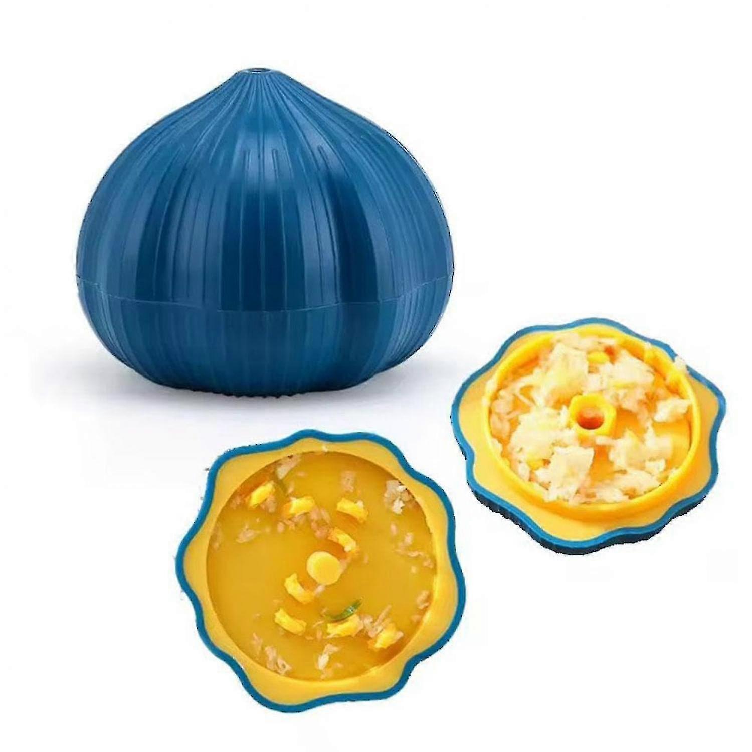 Garlic Press,Garlic Ginger Twister Chopper,Manual Mincer Squeezer Crusher Masher Cutter Presser,Garlic Grater Hand Tool,Ki