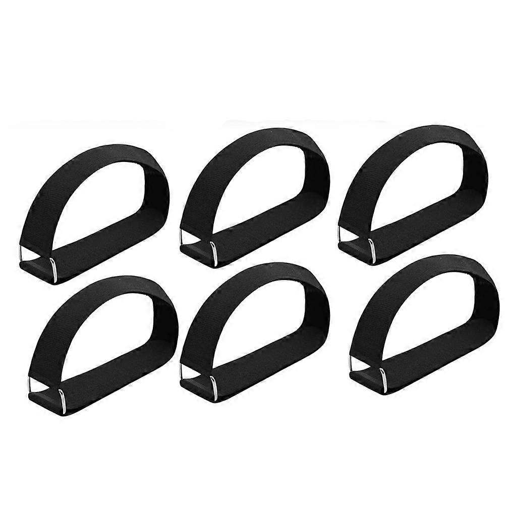 6pcs Adjustable Pedal Straps for Ellipse Leg Exerciser Machine, Feet Pedal Strap Under the Desk Leg Training Exerciser