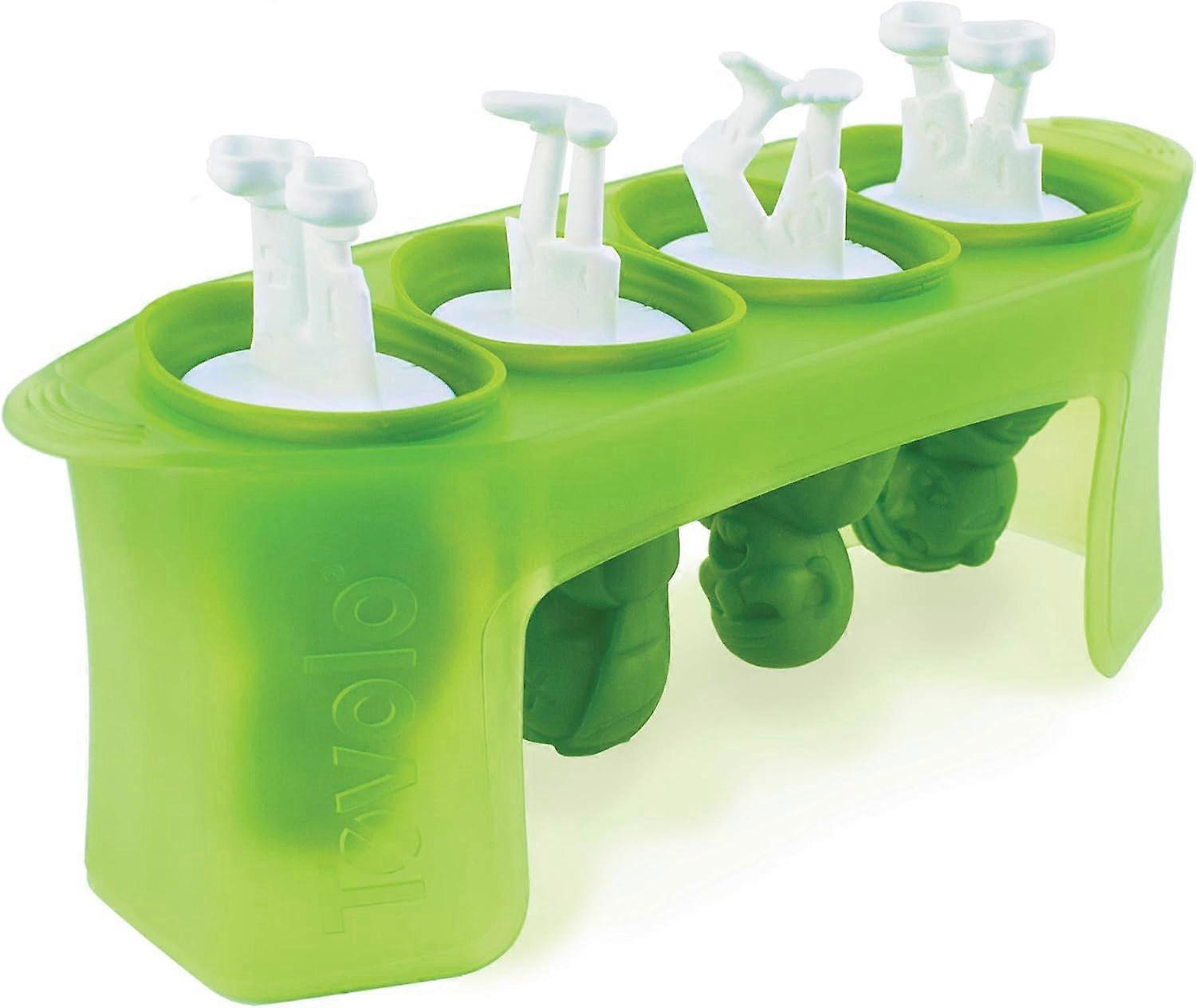 3D Popsicle/Pop Mold, Zombie Popsicle Mold Set with Stick Popsicle Maker 4-Piece Set