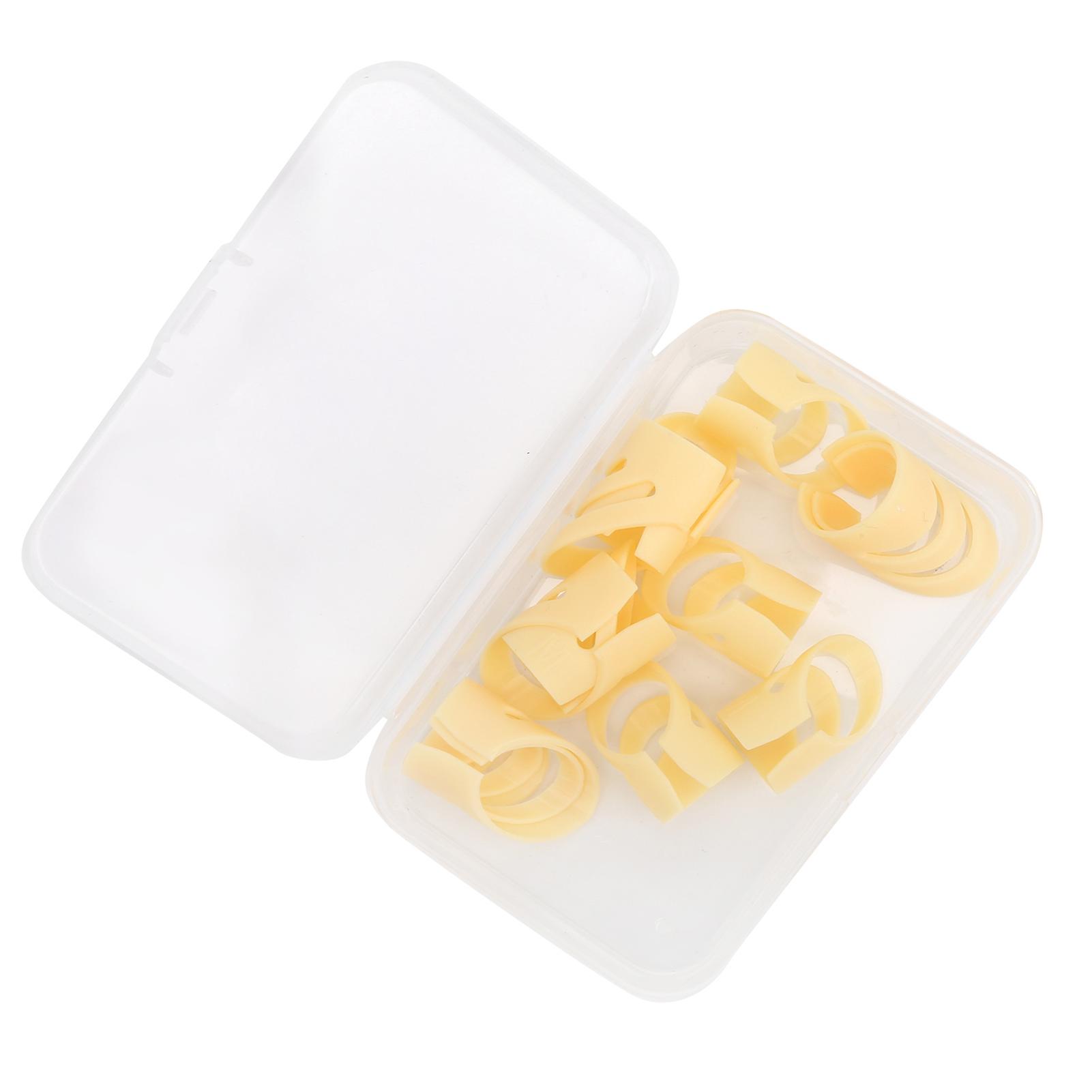 Finger Picks 12Pcs Fingertip Protectors for Guitar Thumb and Forefinger Stringed Instruments