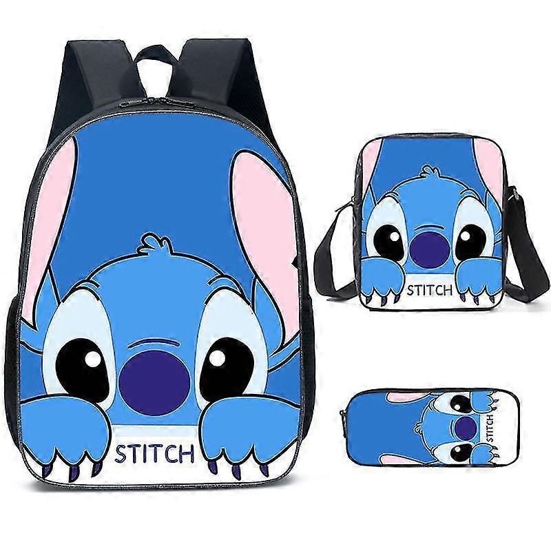 Lilo Stitch Stitch Backpack School Bag Three-Piece Set