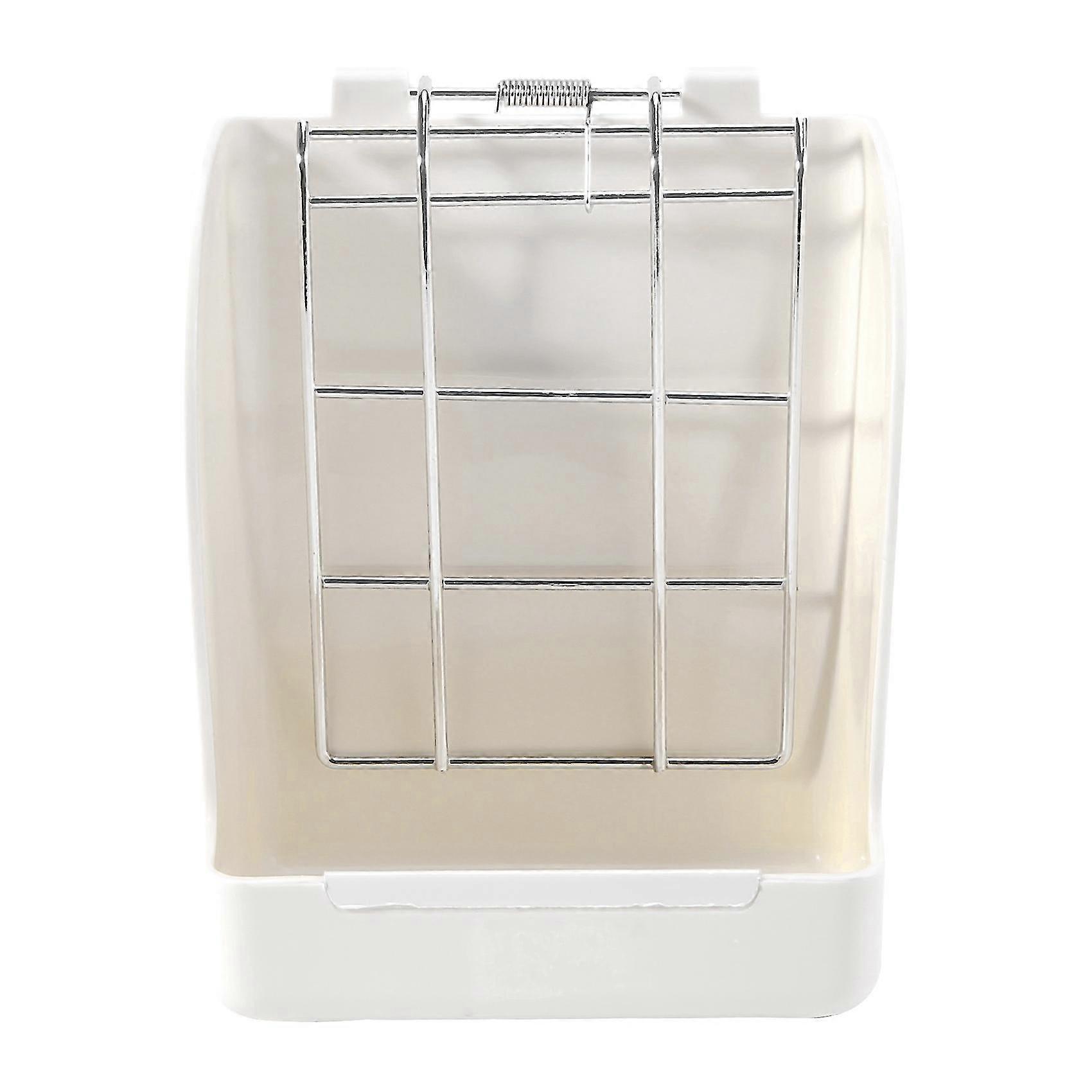 Rabbit Grass Manger Rack For Rabbit Guinea Pig Fixed Flip-up Holder Grass Basket Small Pet