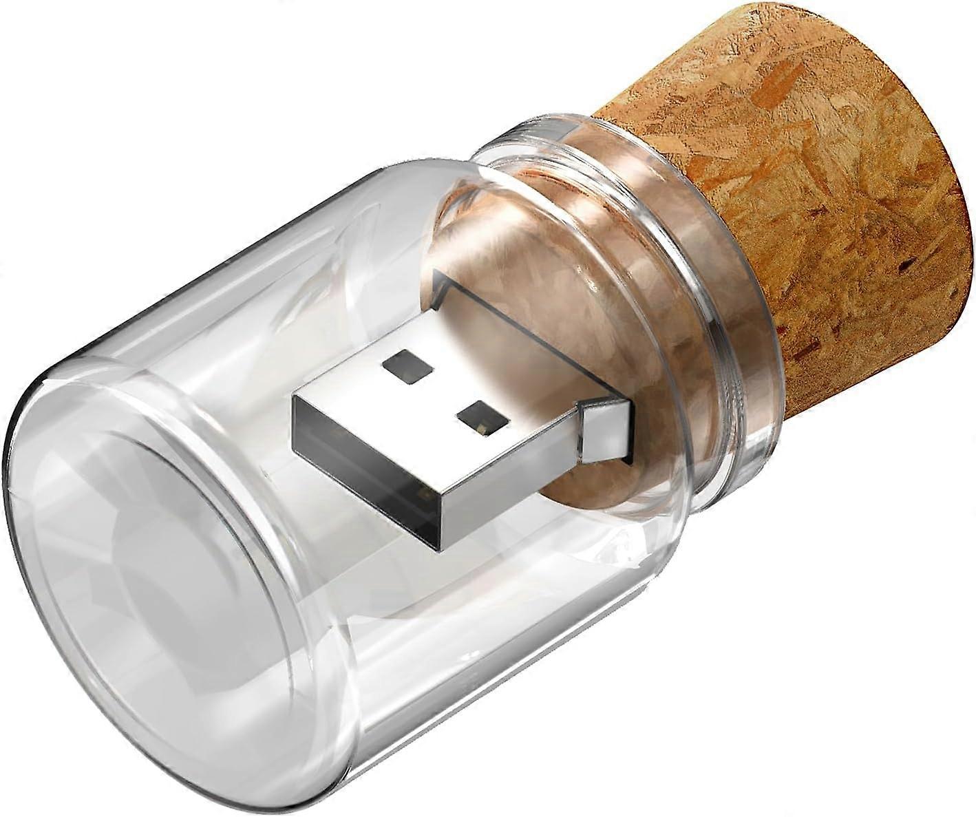 32 GB USB Stick Niedliche Flasche Flash Drive Drift Jar USB 2.0 Memory Stick Glas USB-Stick 32 GB Cool Cork Pendrive Entzückende Jump Drives Datenspeicher Zi