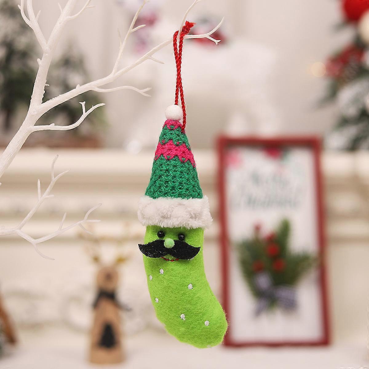 Cute Fabric Mini Banana Ornament for Christmas Tree Decoration, Soft Plush Material, 4-Inch Size, Yellow Color