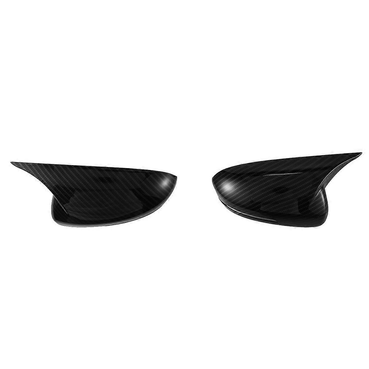 1Pair Rearview Mirror Cover Housing Ox Horn Trim Caps for K5 2011-2015 Side Mirror Shell Sticker Ca