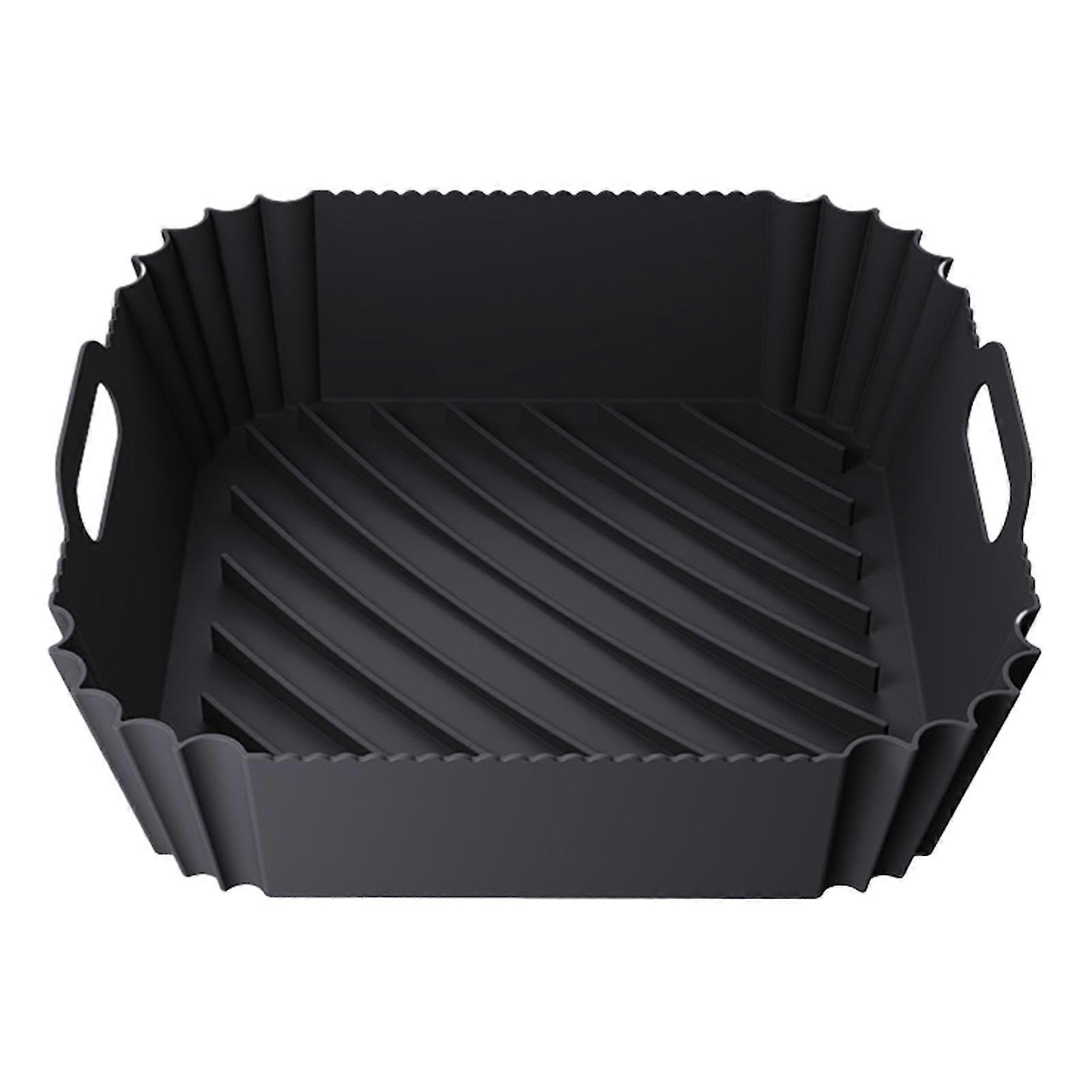 Silicone Squared Non-stick Airs Fryer Tray High Temperature Resistance Tray For Cooking Baking