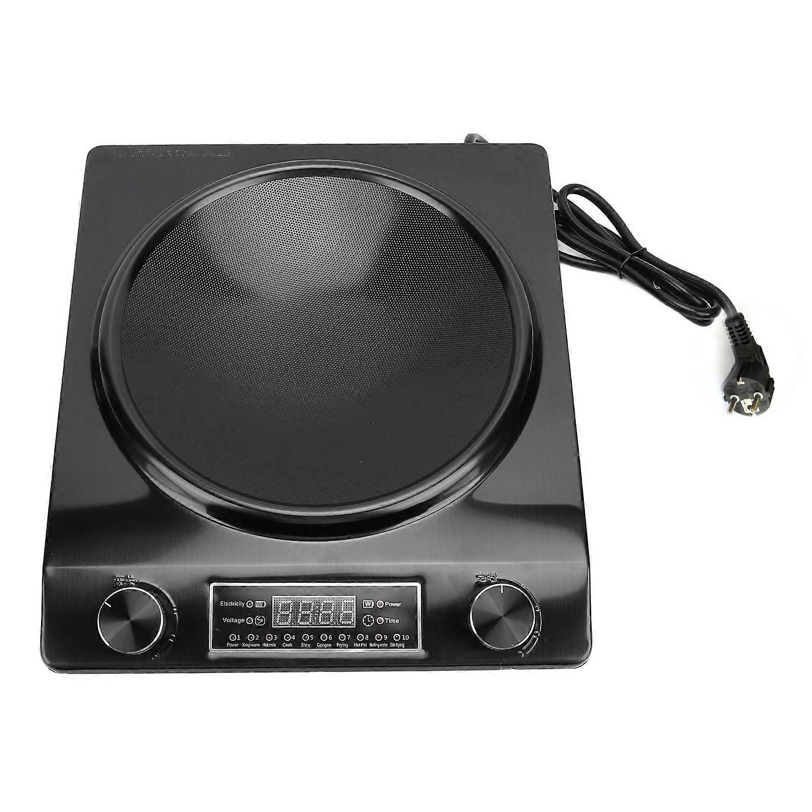 3500W موقد التعريفي المحمول الألومنيوم ABS كونترتوب طباخ التعريفي لوحة ساخنة مع لوحة لمس ذكية للمطبخ المنزلي قابس الاتحاد الأوروبي 220 فولت