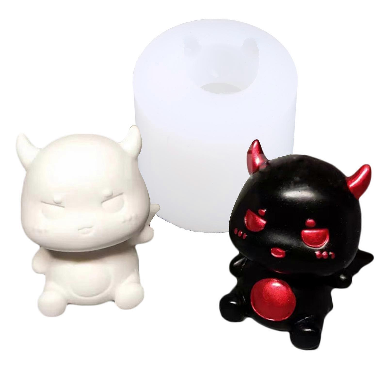 3D Devil for Vampire Resin Casting Mould Cute Cartoon Devil Epoxy Mold Handmade