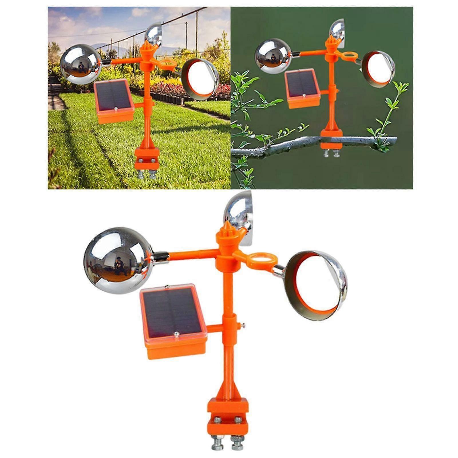Solar Bird Scarer Repellent Deterrent Device 360 Degree Reflection for Yard