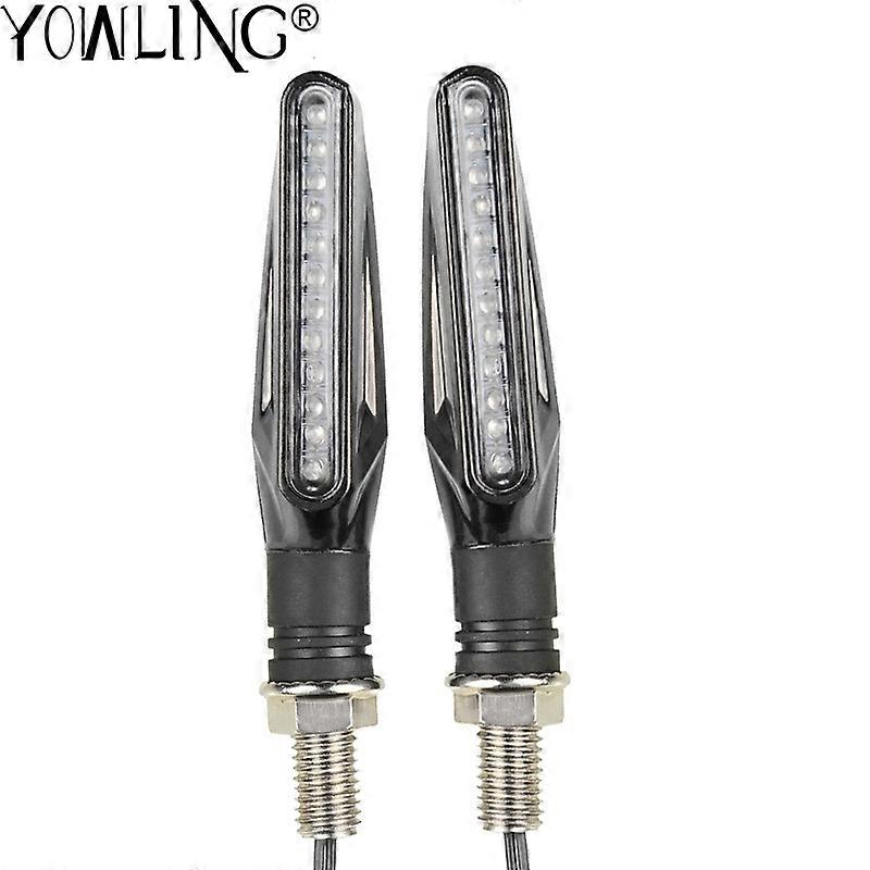 12V LED Flashing Motorcycle Turn Signal Indicator Light Amber Blinker Lamp For YAMAHA MT-01 MT01 MT07 R1 R3 R6 Z800 MT09 TMAX560Motor Vehicle Lighting