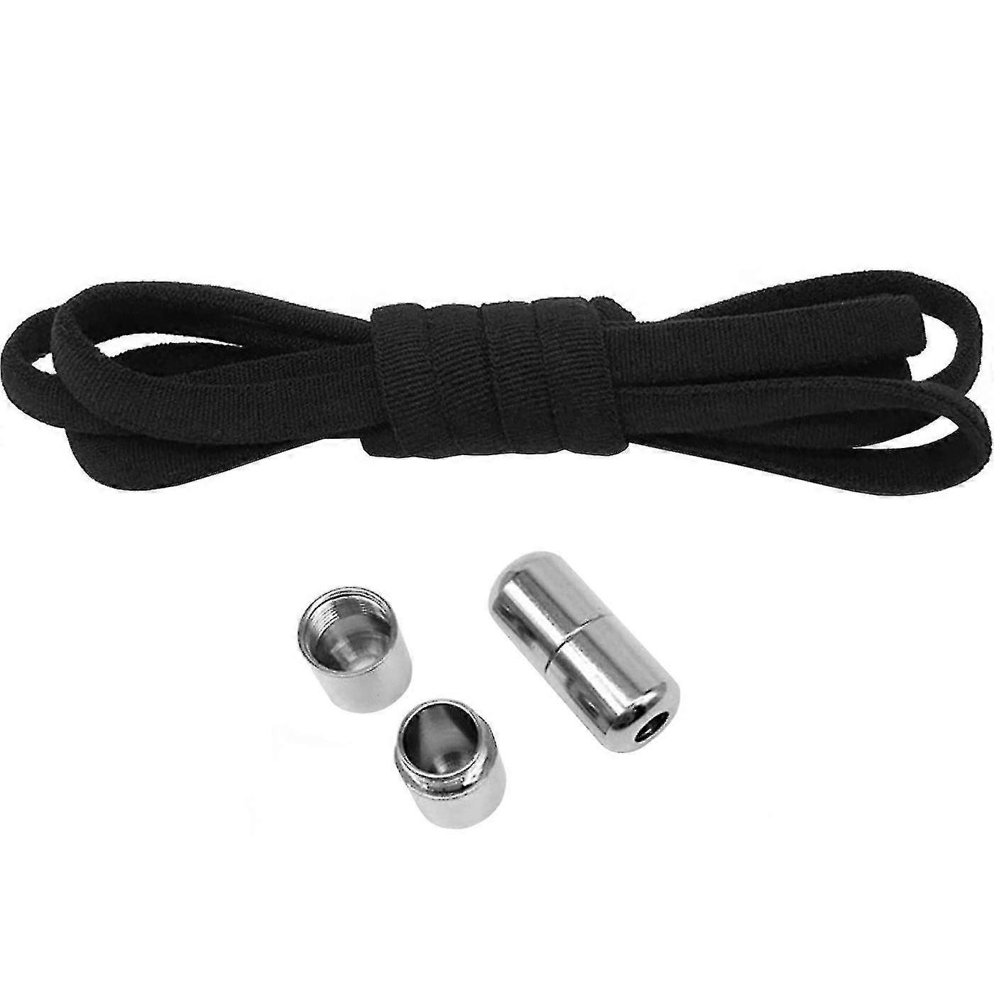 Tie-free, Elastic Shoelaces - Black-1 Banmo