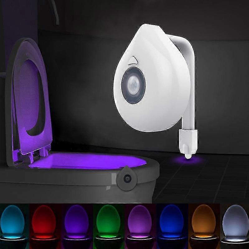 led sensor nytt toalett lys nattlys